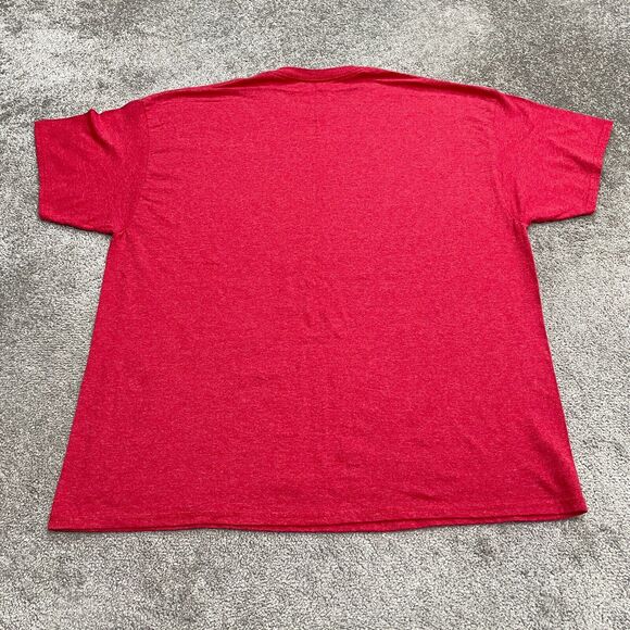 Disney Mickey Mouse Graphic T-Shirt Mens 2XL Red Crew Neck Short Sleeve Tee Top - Picture 2 of 8